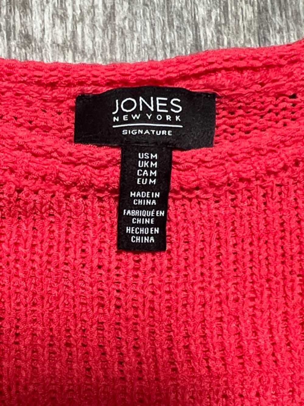 Jones New York Women's Coral Crew Neck Sweater